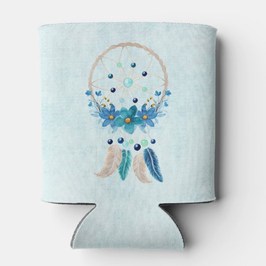 Blue Dreamweaver Stylish Boho Design Blikjeskoeler (Achterkant)