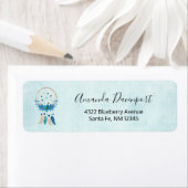 Blue Dreamweaver Stylish Boho Design Etiket (Insitu)