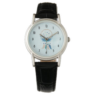 Blue Dreamweaver Stylish Boho Design Horloge