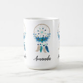 Blue Dreamweaver Stylish Boho Design Koffiemok (Center)
