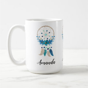 Blue Dreamweaver Stylish Boho Design Koffiemok
