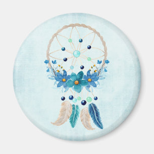 Blue Dreamweaver Stylish Boho Design Magneet