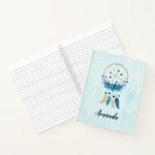 Blue Dreamweaver Stylish Boho Design Notitieboek (Binnen)