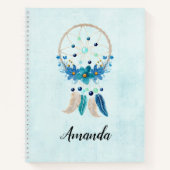 Blue Dreamweaver Stylish Boho Design Notitieboek (Voorkant)