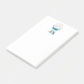 Blue Dreamweaver Stylish Boho Design Post-it® Notes (Schuin)