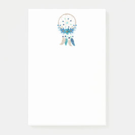 Blue Dreamweaver Stylish Boho Design Post-it® Notes