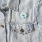 Blue Dreamweaver Stylish Boho Design Ronde Button 3,2 Cm (In situ)