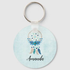 Blue Dreamweaver Stylish Boho Design Sleutelhanger