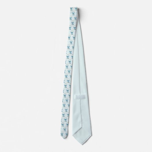 Blue Dreamweaver Stylish Boho Design Stropdas (Achterkant)