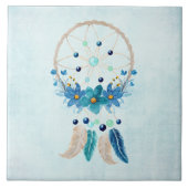Blue Dreamweaver Stylish Boho Design Tegeltje (Voorkant)