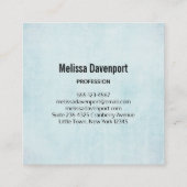 Blue Dreamweaver Stylish Boho Design Vierkante Visitekaartje (Achterkant)