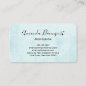 Blue Dreamweaver Stylish Boho Design Visitekaartje (Achterkant)