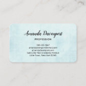 Blue Dreamweaver Stylish Boho Design Visitekaartje (Achterkant)