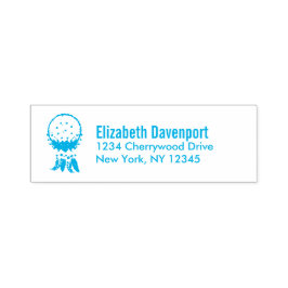 Blue Dreamweaver Stylish Boho Design Zelfinktende Stempel