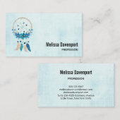 Blue Dreamweaver Stylish Boho Style Visitekaartje (Voorkant / Achterkant)