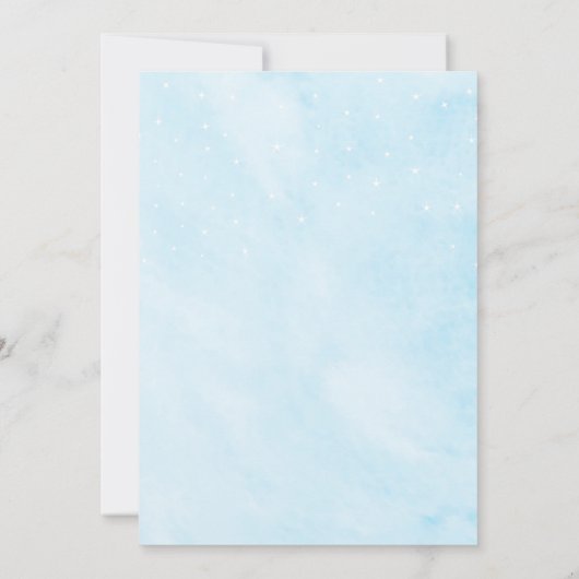 Blue Dreamy Bruiloft A-Z Vrijgezellenfeest Spel Ka Kaart (Achterkant)