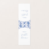 Blue Dreamy Table Markers Kaart (Buitenkant ongevouwen)