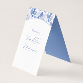 Blue Dreamy Table Markers Kaart