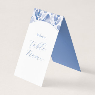 Blue Dreamy Table Markers Kaart