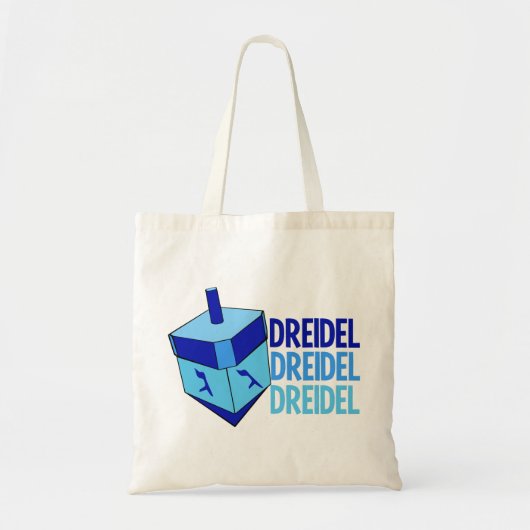 Blue Dreidel Tote Bag (Voorkant)