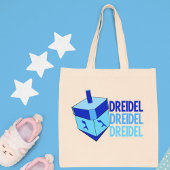 Blue Dreidel Tote Bag