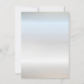 Blue Dress, Blue Flowers Lijst Sweet 16 Kaart (Achterkant)