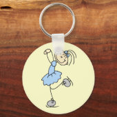 Blue Dress Figuur Skater t-shirts en cadeautjes Sleutelhanger (Voorkant)