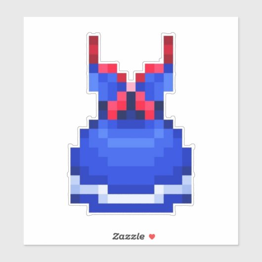 Blue Dress Sticker (Vel)