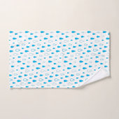 Blue drops water Minimalist Modern. Bad Handdoek (Handdoek)