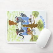 Blue Drum Diner Mousepad Muismat (Met muis)