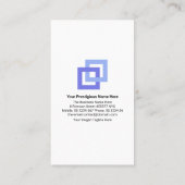 Blue Dual Direction Arrows Import Agent Visitekaartje (Achterkant)