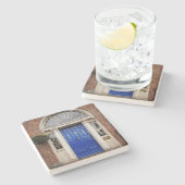 Blue Dublin-Onderzetter Stenen Onderzetter (Zijkant)