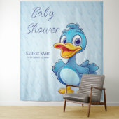 Blue Duck Achtergrond Wandkleed (In situ)