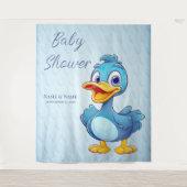 Blue Duck Achtergrond Wandkleed (Voorkant)