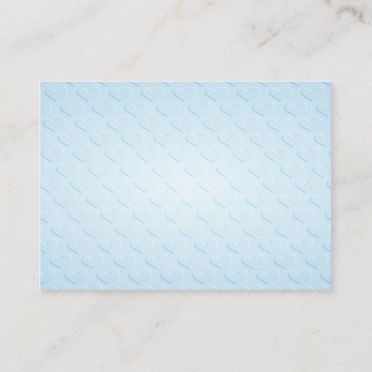 Blue Duck Baby shower Informatiekaartje (Achterkant)