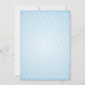 Blue Duck Baby shower Invitation Kaart (Achterkant)