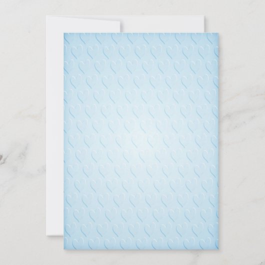 Blue Duck Baby shower Invitation Kaart (Achterkant)