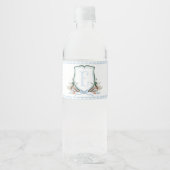 Blue Duck Baby shower Waterflesetiketten Waterfles Etiket (Voorkant)
