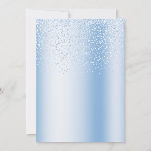 Blue Duck Boy Baby shower Uitnodiging (Achterkant)