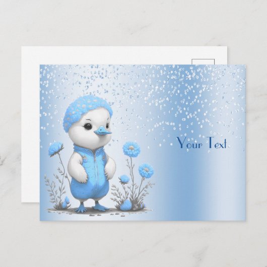 Blue Duck Briefkaart (Voorkant / Achterkant)