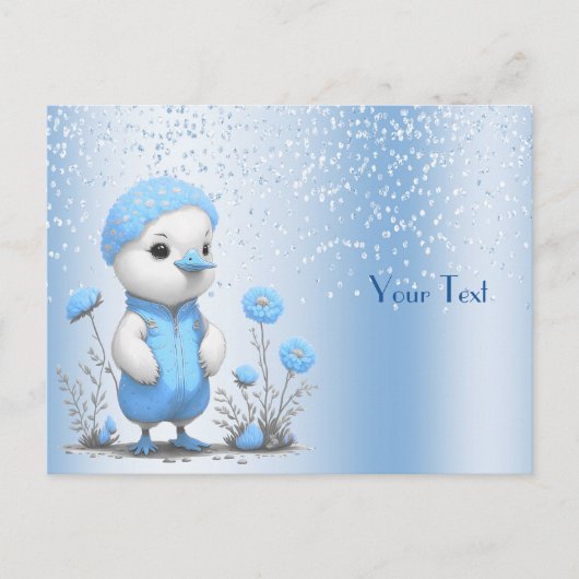 Blue Duck Briefkaart (Voorkant)