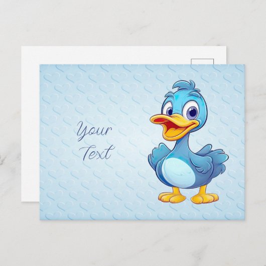 Blue Duck Briefkaart (Voorkant / Achterkant)