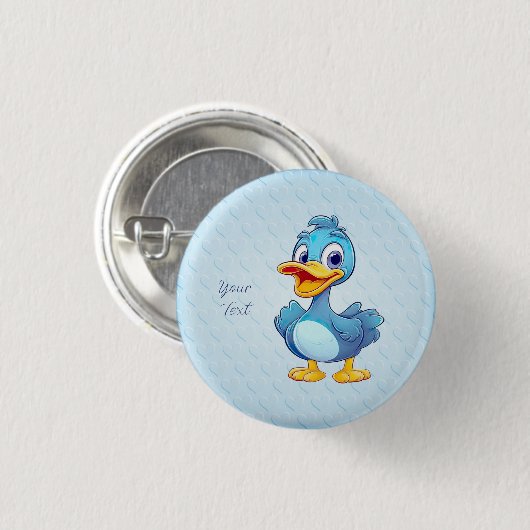 Blue Duck Button (Voorkant /achterkant)