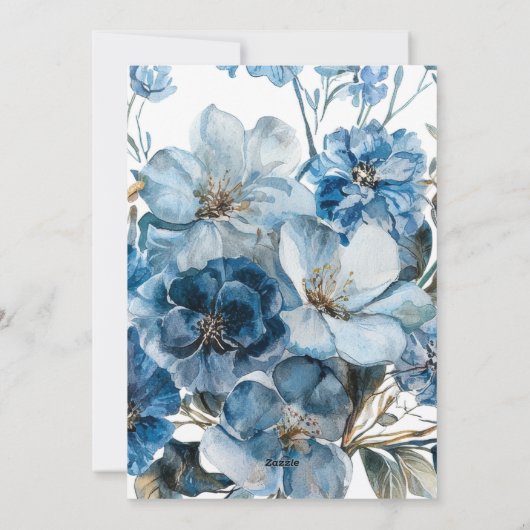 Blue Duck Easter Feestdagenkaart (Achterkant)