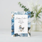 Blue Duck Easter Feestdagenkaart (Staand voorkant)