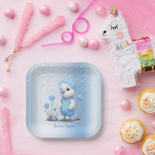 Blue Duck Paper Bord (Feest)