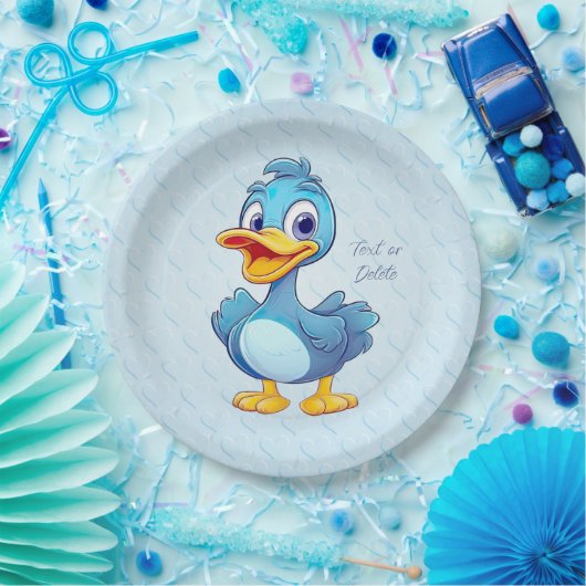 Blue Duck Paper Bord (Feest)
