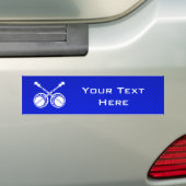Blue Dueling Banjos Bumpersticker (Op auto)