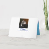 Blue Dumbo Rat verjaardagskaart Kaart (Achterkant)
