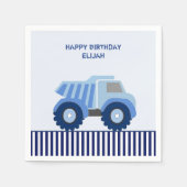 Blue Dump Custom Kind Birthday Servet (Voorkant)